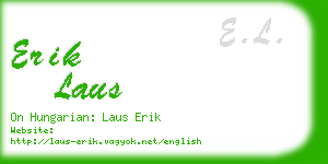 erik laus business card